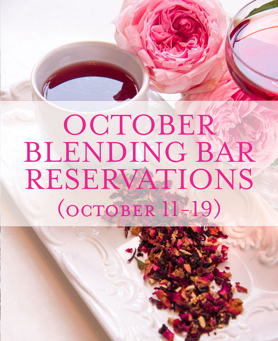 Blending Bar Reservations (October 11-19)
