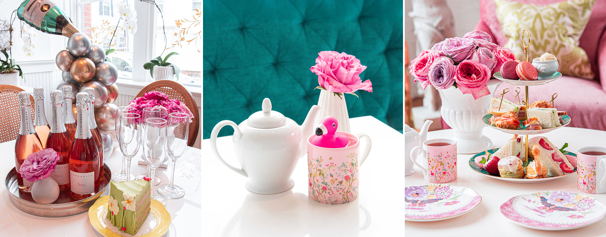 Parisian-inspired tea salon interior at Jolie Tea Company in Salem & Beverly, MA