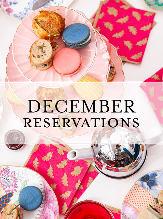 Kids High Tea Reservations - December