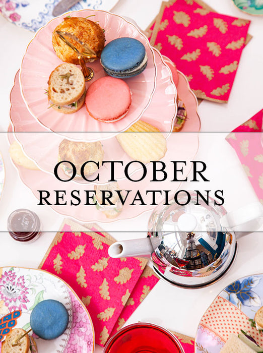 Kids High Tea Reservations - October